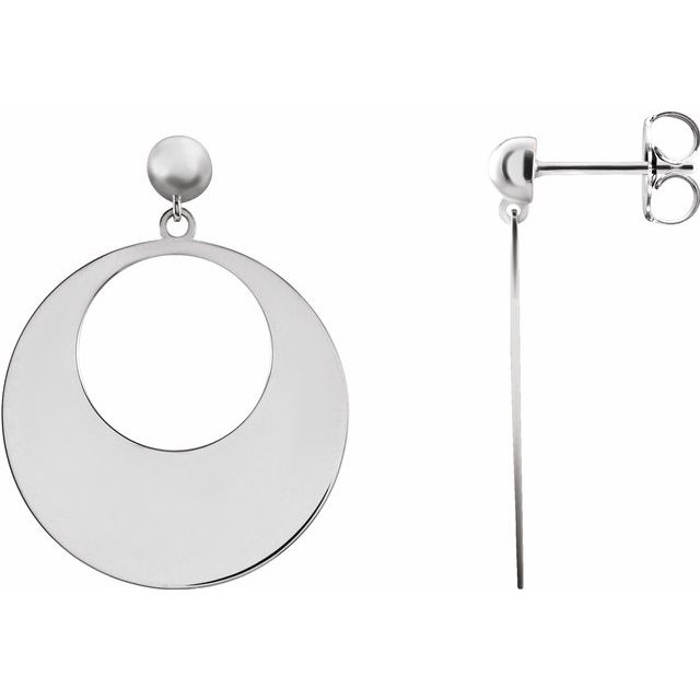 CIRCLE DANGLE EARRING