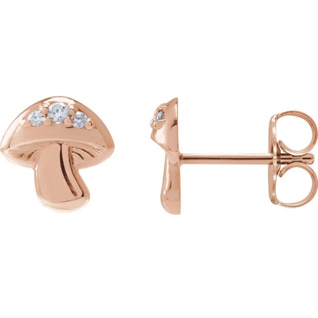 MUSHROOM STUD EARRINGS
