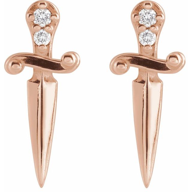 DIAMOND DAGGER EARRINGS