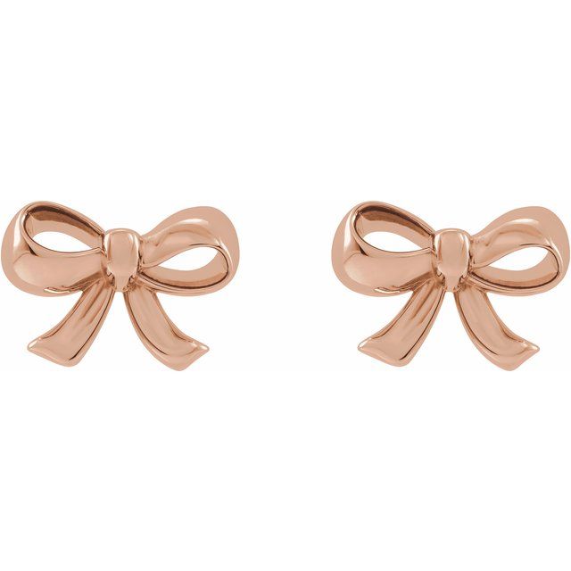 GOLD BOW EARRING