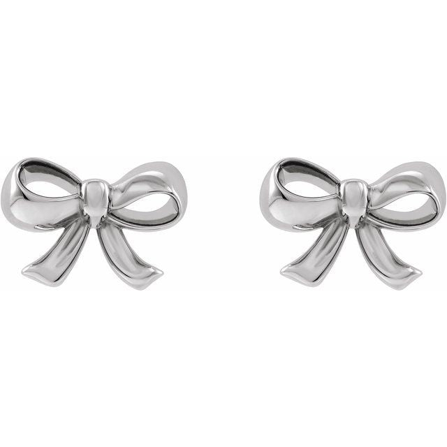 GOLD BOW EARRING