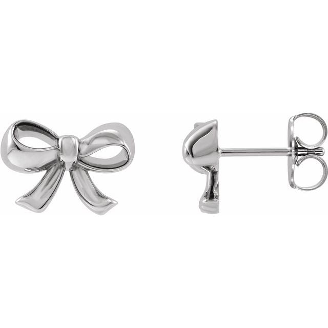 GOLD BOW EARRING