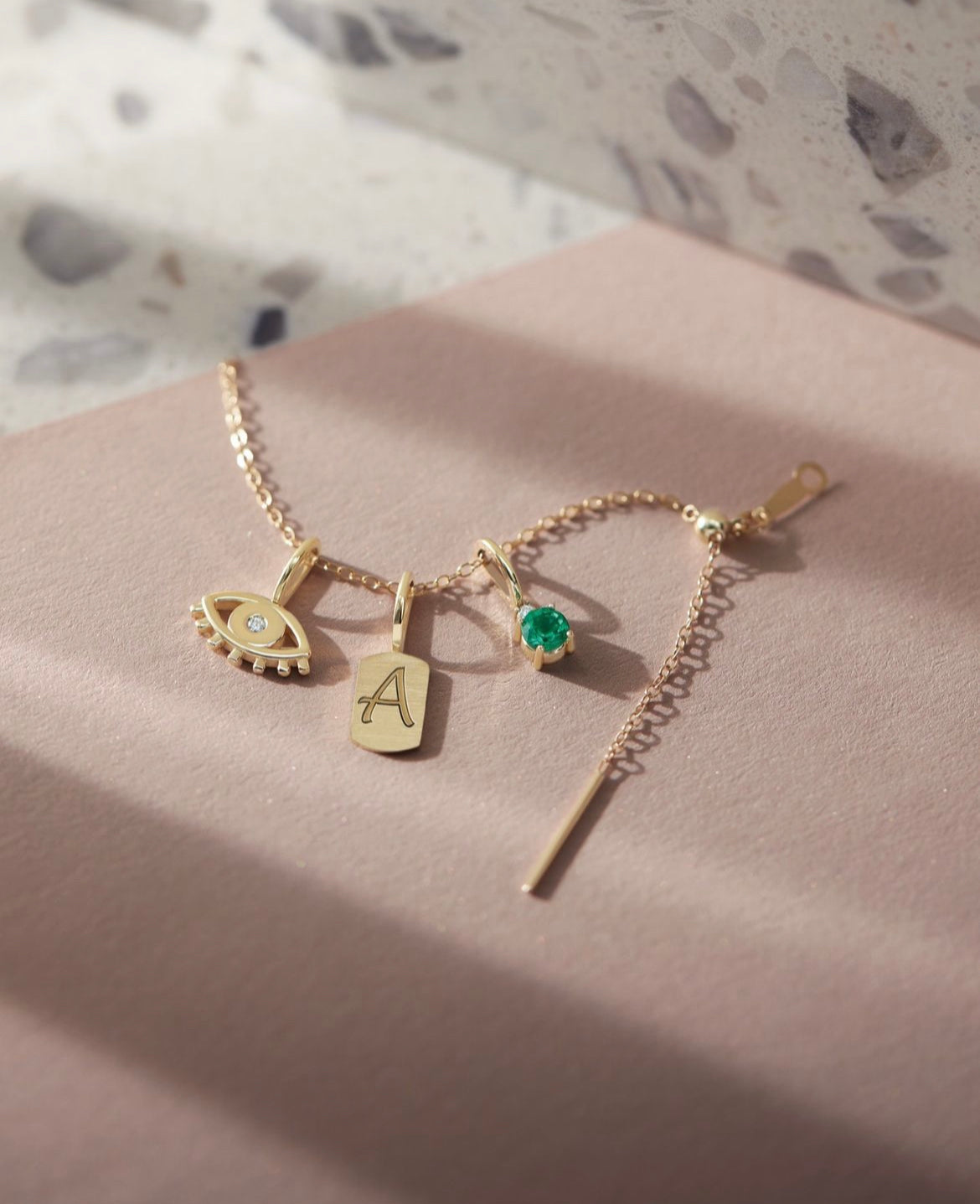 DIAMOND EVIL EYE PENDANT