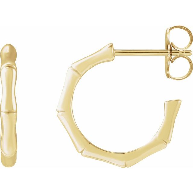 BAMBOO HOOP EARRING