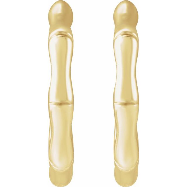 BAMBOO HOOP EARRING