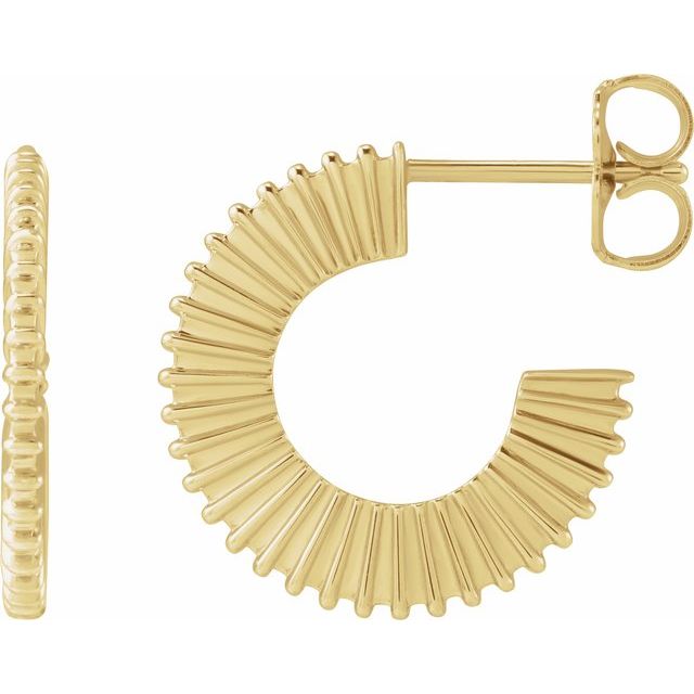 STARBURST HOOP EARRINGS