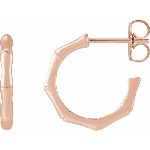 BAMBOO HOOP EARRING