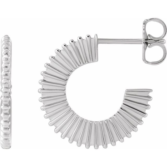 STARBURST HOOP EARRINGS