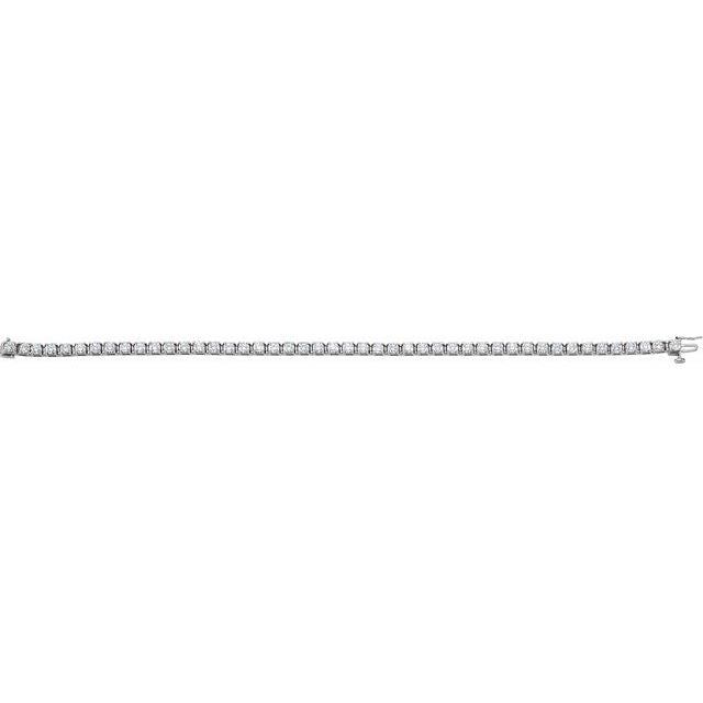 4 ¾ CTW DIAMOND TENNIS BRACELET - White Gold