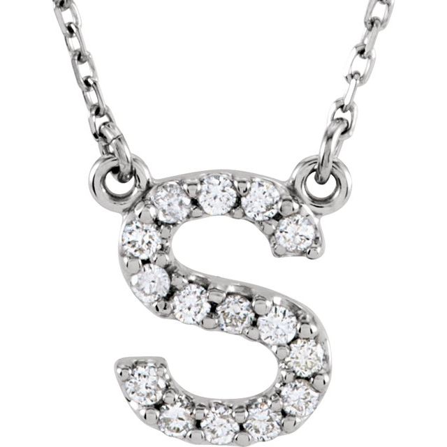 DIAMOND INITIAL NECKLACE