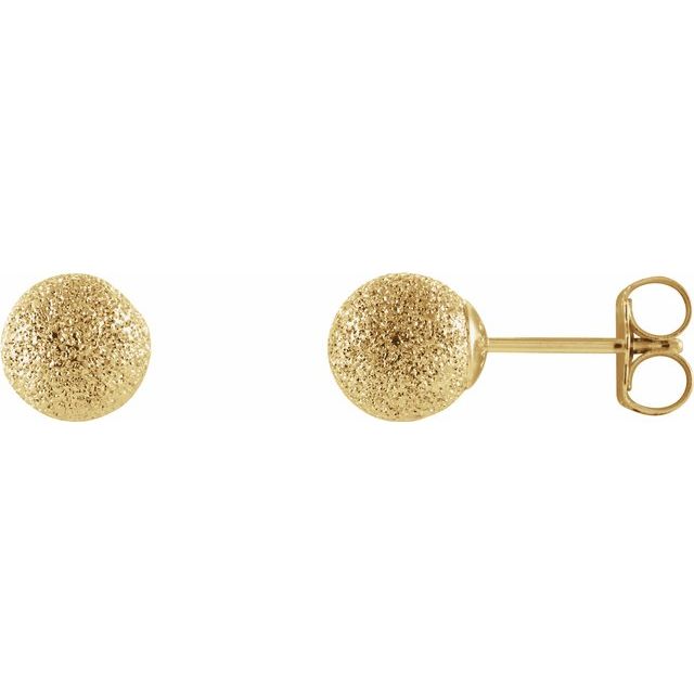 6MM STARBURST BALL EARRING