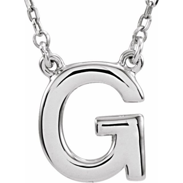 BLOCK INITIAL NECKLACE