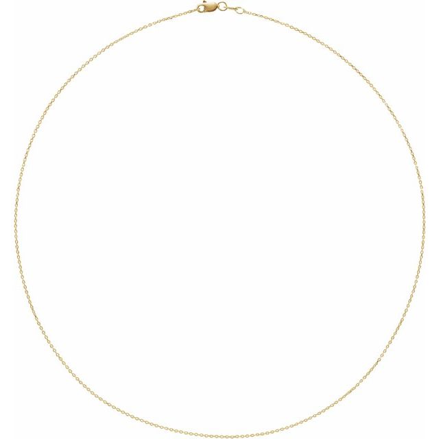 1MM ADJUSTABLE DIAMOND-CUT CABLE CHAIN 16-18"