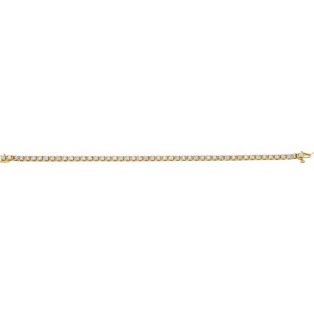 3 ⅜ CTW DIAMOND TENNIS BRACELET 7"
