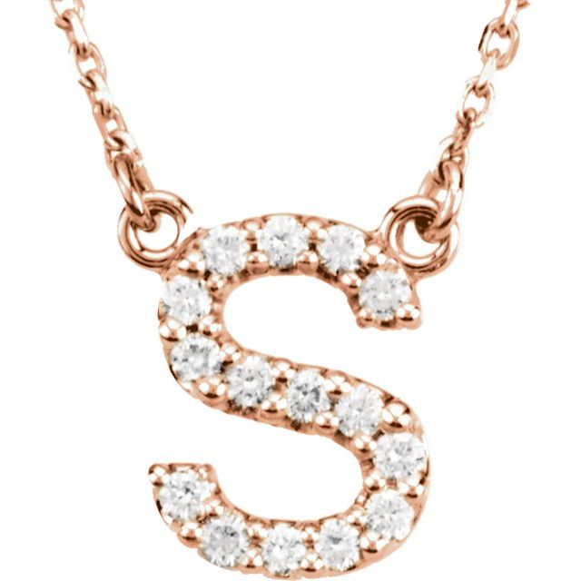 DIAMOND INITIAL NECKLACE