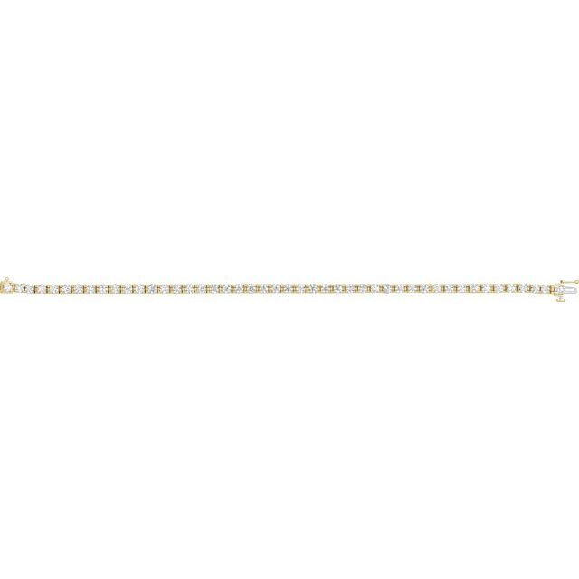 4 ¾ CTW DIAMOND TENNIS BRACELET - Yellow Gold