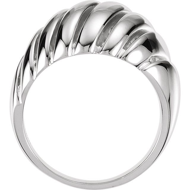 TEXTURED DOME RING