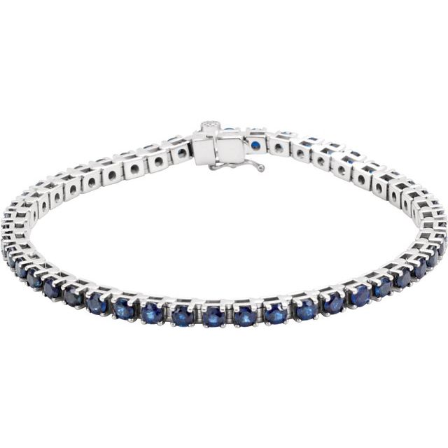 BLUE SAPPHIRE TENNIS BRACELET