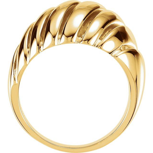 TEXTURED DOME RING