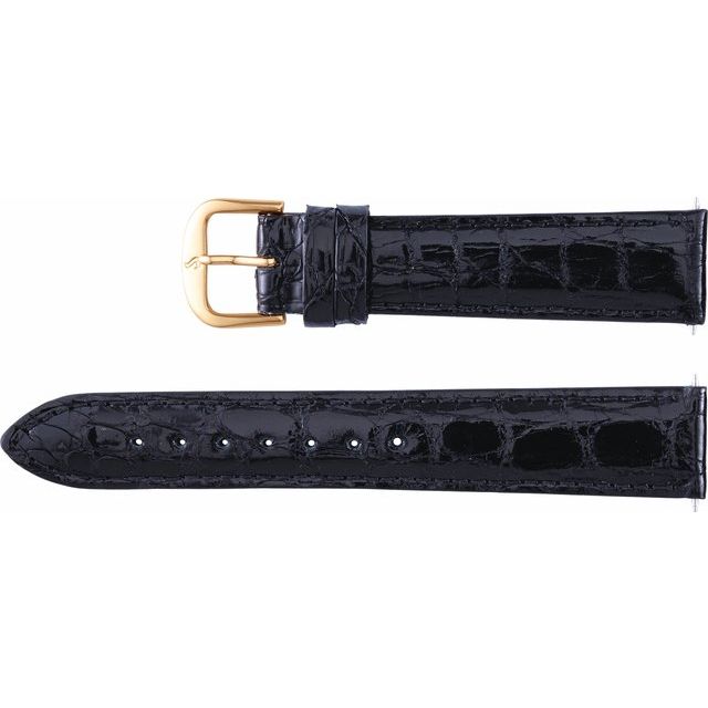 GENUINE CROCODILE PADDED WATCH BAND