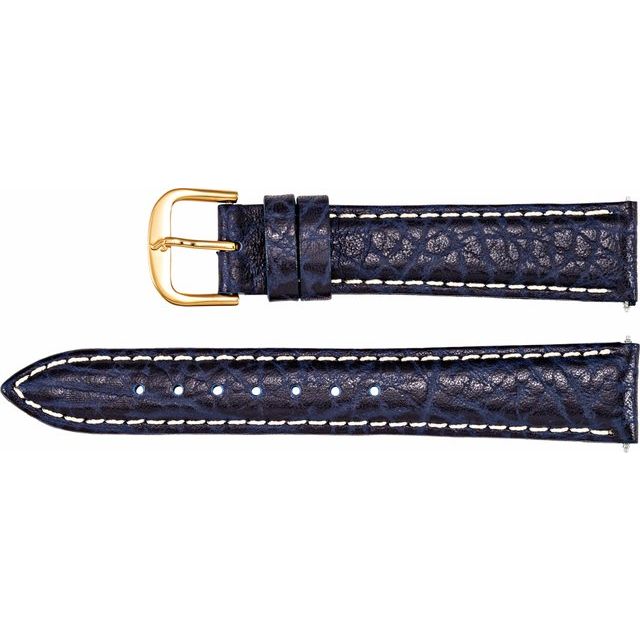 LEATHER SPORT CALF PADDED WATCH BAND