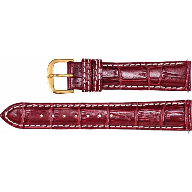 ALLIGATOR GRAIN HEAVY PADDED WATCH BAND
