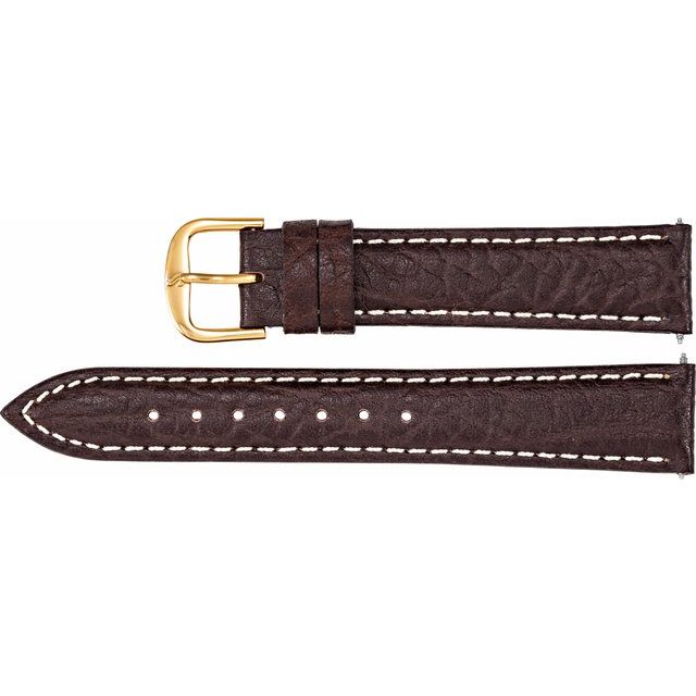 LEATHER SPORT CALF PADDED WATCH BAND