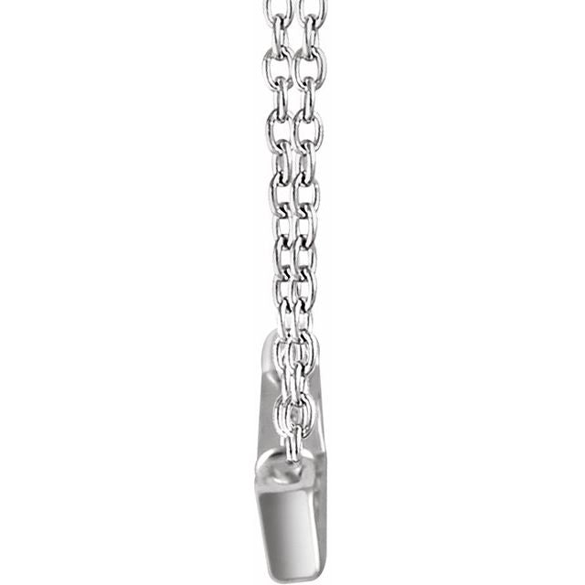 ¼ CTW DIAMOND BAGUETTE BAR NECKLACE