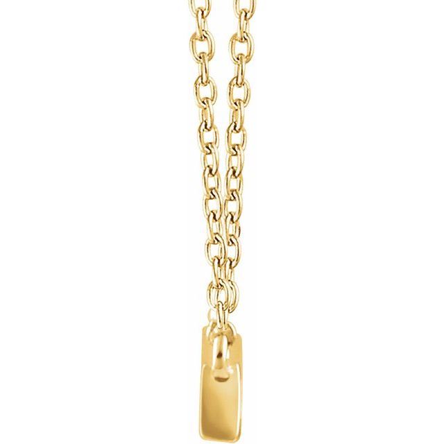 1/2 CTW BAGUETTE BAR NECKLACE