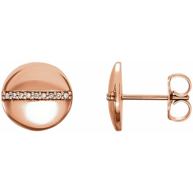 DIAMOND SCREW HEAD EARRINGS