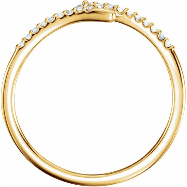 LIGHTNING BOLT ⅛ CTW STACKABLE RING