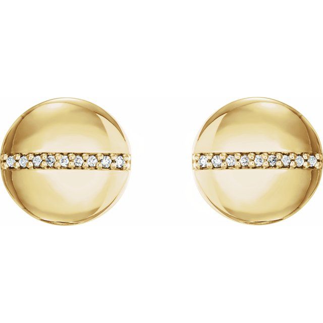 DIAMOND SCREW HEAD EARRINGS