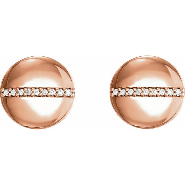 DIAMOND SCREW HEAD EARRINGS