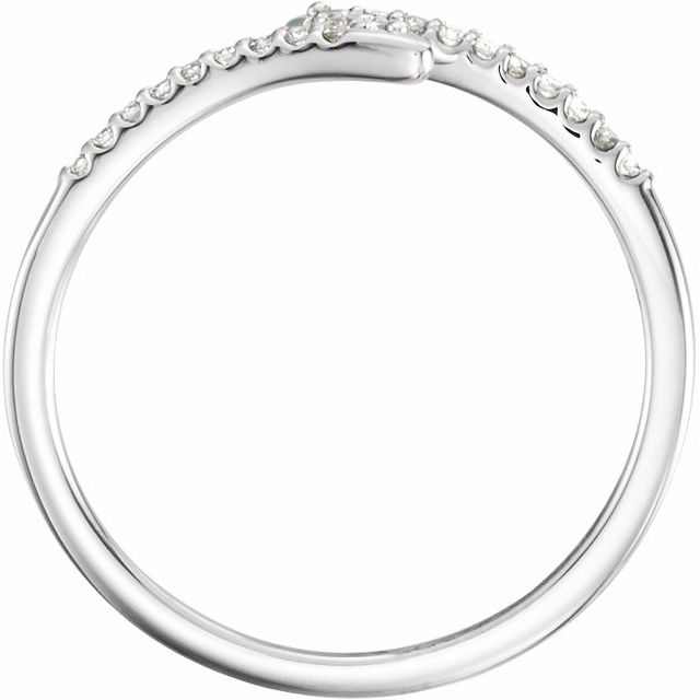 LIGHTNING BOLT ⅛ CTW STACKABLE RING