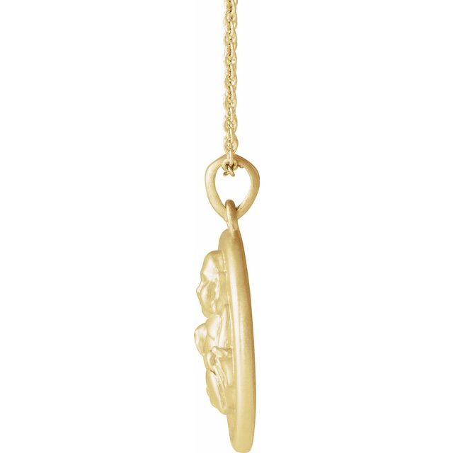 BUDDHA COIN NECKLACE - Yellow Gold
