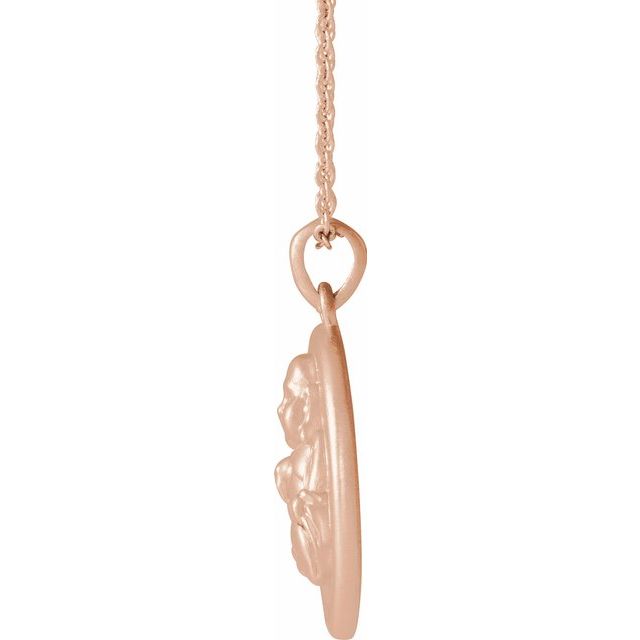 BUDDHA COIN NECKLACE - Rose Gold
