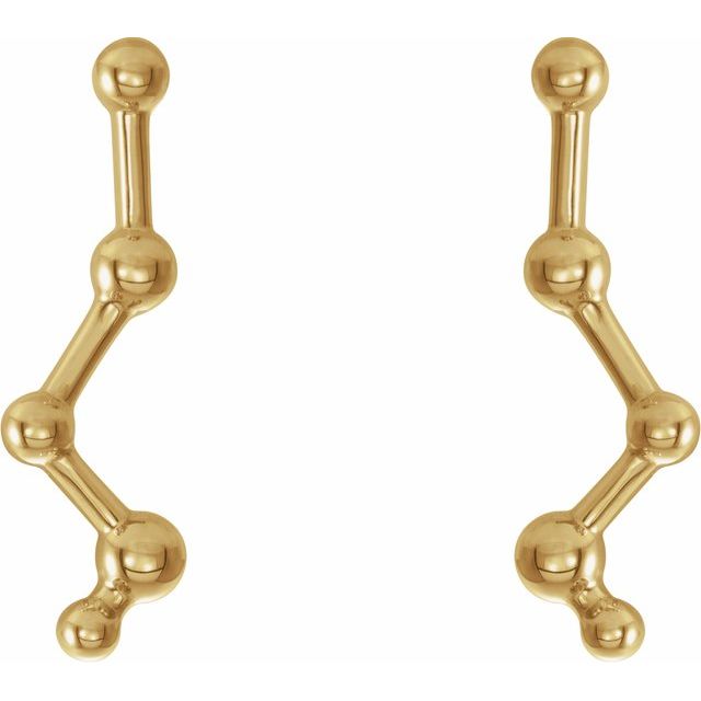 CONSTELLATION EAR CLIMBERS - 14K Yellow Gold