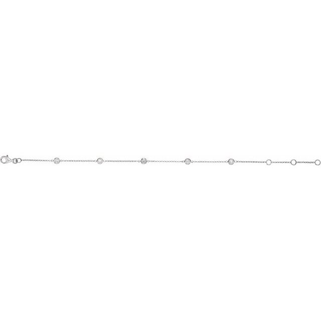 BEZEL SET 5-STONE BRACELET