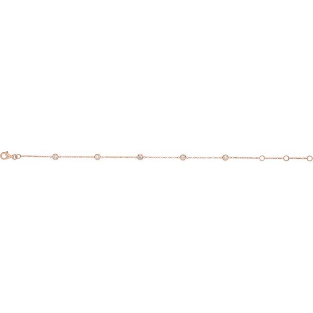 BEZEL SET 5-STONE BRACELET