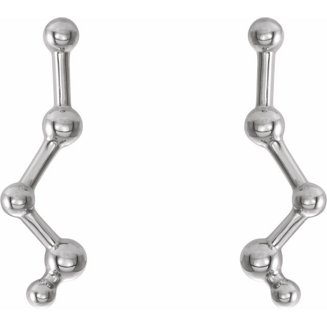 CONSTELLATION EAR CLIMBERS - 14k White Gold