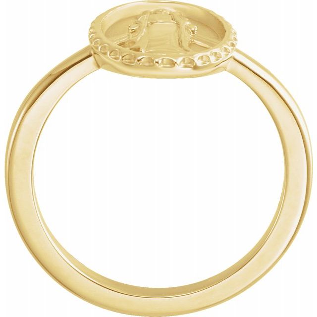 MIRACULOUS MEDAL RING - 14K Yellow Gold
