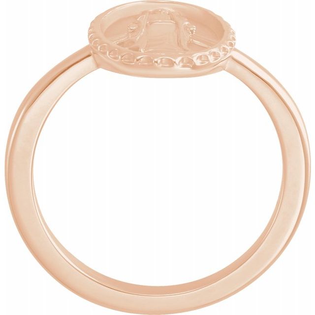 MIRACULOUS MEDAL RING - 14K Rose Gold