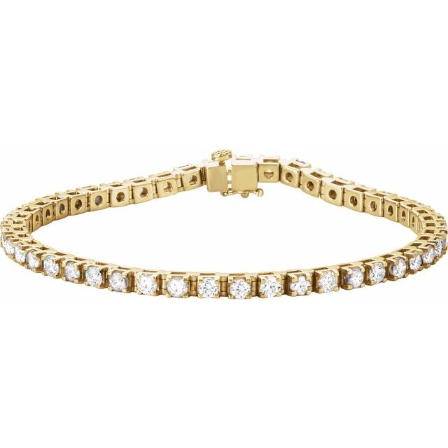4 ¾ CTW DIAMOND TENNIS BRACELET - Yellow Gold