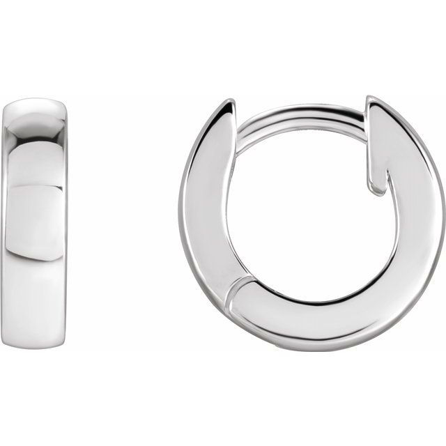 SMALL HINGED HOOP EARRINGS