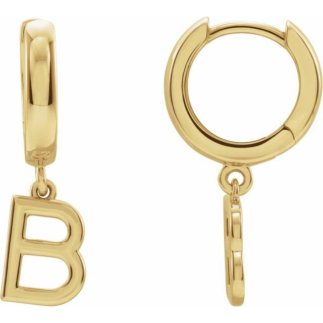 INITIAL HOOP EARRING(S)