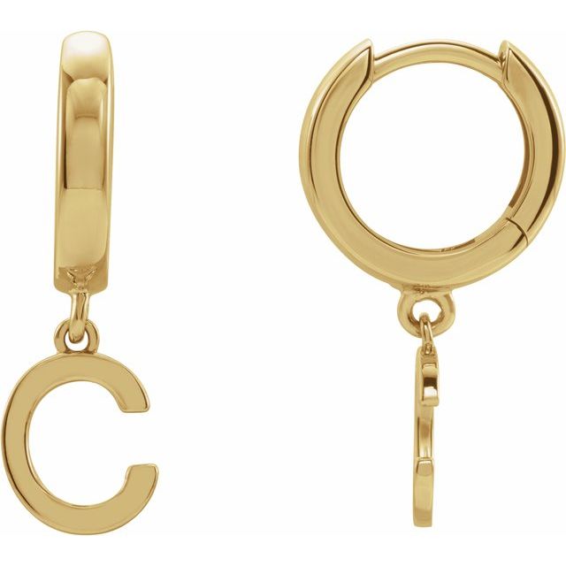 INITIAL HOOP EARRING(S)