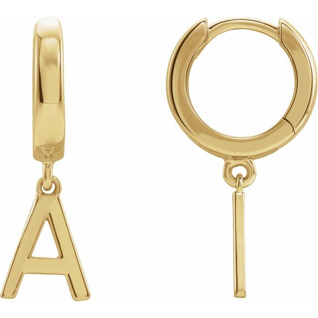 INITIAL HOOP EARRING(S)