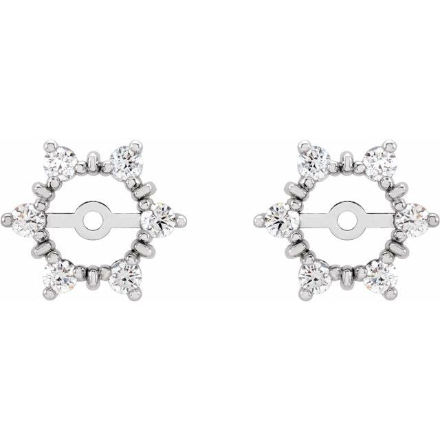¼ CTW DIAMOND EARRING JACKETS