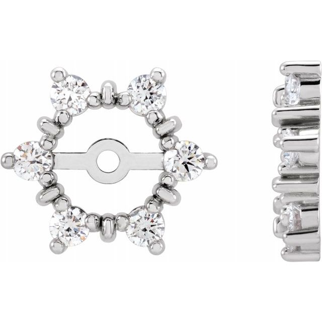 ¼ CTW DIAMOND EARRING JACKETS