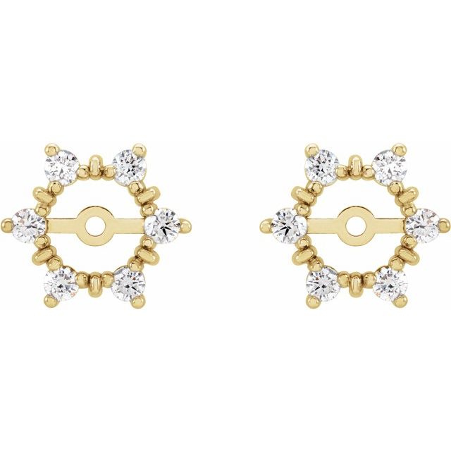 ¼ CTW DIAMOND EARRING JACKETS